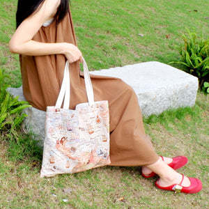 StephyDesignHK WorldMap Printed Tote Bag 