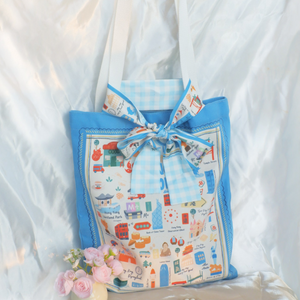 香港印象 絨毛手提袋 |  香港托特包 TOTE BAG