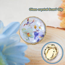將圖片載入圖庫檢視器 StephyDesignHK【絲巾禮盒】優雅蘭花絲巾配純銅絲巾夾高級套裝禮盒| 絲巾
