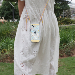 StephyDesignHK [ iPhone15] New Magsafe lanyard phone case with Hong Kong characteristic map Design 