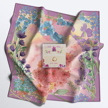 Load image into Gallery viewer, StephyDesignHK July Ruby birthday stone scarf and scarf ring gift set
