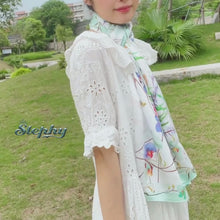 Load and play video in Gallery viewer, StephyDesignHK Elegant orchid long scarf with scarf ring  gift box | shawl
