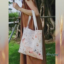 Load and play video in Gallery viewer, StephyDesignHK WorldMap Printed Tote Bag 
