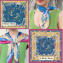 Load image into Gallery viewer, [Mother's Day Gift Box]  Blue Fish &amp; Flower scarf set for The Best Mother, Mother-in-law &amp; Grandma
