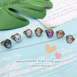 stephy Personalized scarf ring