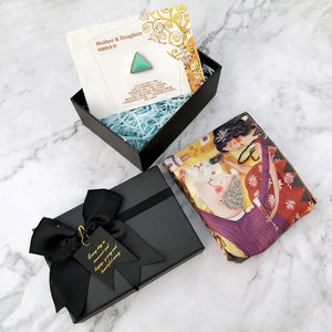 StephyDesignHK 【Eternal Life Tree】♥Mother and Daughter♥ Mother's Day Gift Silk Scarf Gift Box