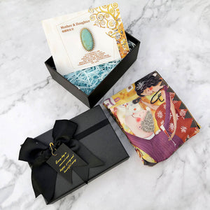 StephyDesignHK 【Eternal Life Tree】♥Mother and Daughter♥ Mother's Day Gift Silk Scarf Gift Box