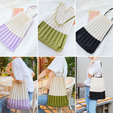 Load image into Gallery viewer, StephyDesignHK group buy discount combination~ Double color tote bag/pleated-bag /handbag/shopping light shoulder bag
