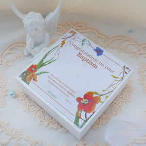 StephyDesignHK ~"Baptism Reborn" Baptism Scarf and Scarf Ring Gift Box Set