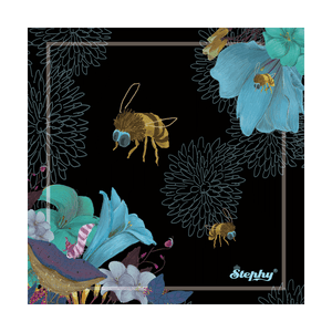 Bee square coasters-Stephydesignhk