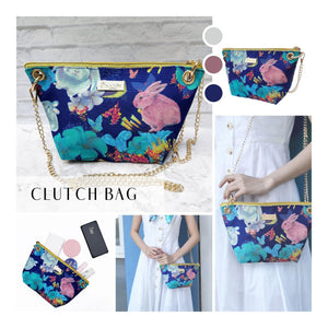 StephyDesignHK [Forest Bunny] Adjustable Length Chain Canvas Dumpling Bag