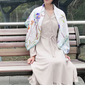 StephyDesignHK 【Orchid】♥Mother and Daughter♥Mother's Day Gift Silk Scarf Gift Box