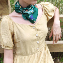 Load image into Gallery viewer, StephyDesignHK &quot;Hong Kong story&quot; silk scarf with scarf ring gift box
