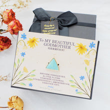 Load image into Gallery viewer, StephyDesignHK 【Viola】♥ To My  Beautiful Godmother ♥ Mother&#39;s Day Silk Scarf Gift Box
