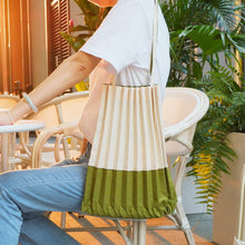 Load image into Gallery viewer, StephyDesignHK group buy discount combination~ Double color tote bag/pleated-bag /handbag/shopping light shoulder bag
