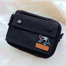 Load image into Gallery viewer, StephyDesignHK Black Multi-layer Crossbody Bag / Waterproof Storage Cloth Bag / Mini size crossbody bag
