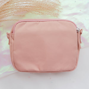 StephyDesignHK Pink Multi-layer Crossbody Bag / Waterproof Storage Cloth Bag / Mini size hangbag