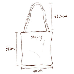 stephy canvas tote bag