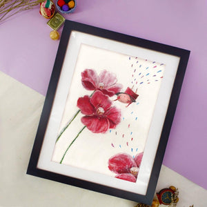 StephyDesignHK Blooming flowers wall art painting/Watercolor/Home Décor/kids room décor