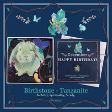 將圖片載入圖庫檢視器 StephyDesignHK 12月生日石坦桑石圖絲巾及絲巾扣禮盒套裝

