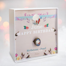 將圖片載入圖庫檢視器 StephyDesignHK 6月生日月光石/絲巾及絲巾扣生日套裝禮物盒
