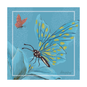 Butterfly square coasters-Stephydesignhk