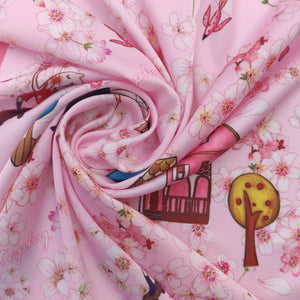 StephyDesignHK <祝福系列> 美麗動人粉紅絲巾配 B字母絲巾扣禮盒【祝福絲巾禮物】
