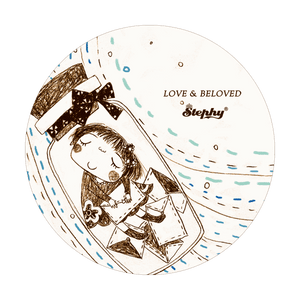 StephyDesignHK Childhood ceramic coaster /4 in gift box set / Customized gift