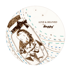 StephyDesignHK childhood childlike fresh literature and art ceramic absorbent coaster / can be customized