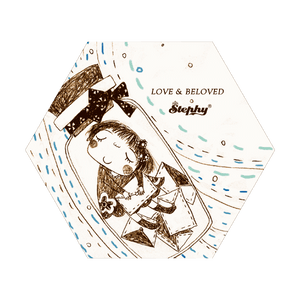 StephyDesignHK Childhood ceramic coaster /4 in gift box set / Customized gift