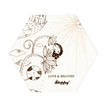 Load image into Gallery viewer, StephyDesignHK Childhood ceramic coaster /4 in gift box set / Customized gift
