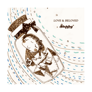 StephyDesignHK Childhood ceramic coaster /4 in gift box set / Customized gift