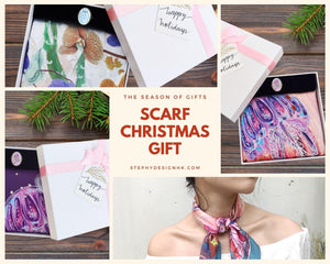scarf Christmas gift set-Stephydesignhk