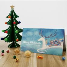 Load image into Gallery viewer, StephyDesignHK Fairy Tale Christmas Card Set of 4 - Christmas/Gift Exchange/Christmas Card Set
