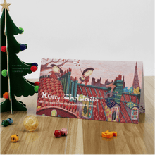 Load image into Gallery viewer, StephyDesignHK Fairy Tale Christmas Card Set of 4 - Christmas/Gift Exchange/Christmas Card Set
