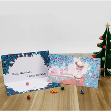 Load image into Gallery viewer, StephyDesignHK Fairy Tale Christmas Card Set of 4 - Christmas/Gift Exchange/Christmas Card Set
