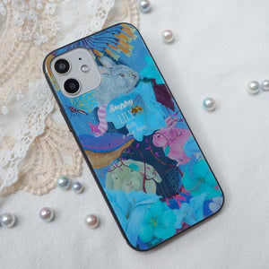 StephyDesignHK forest bunny tempered glass phone case for iPhone 14/13/12