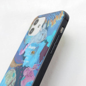 StephyDesignHK 萌兔鏡面鋼化玻璃手機保護殼 iPhone 15/14/13/12全系列【客製化】