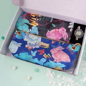 StephyDesignHK [Mother's Day Gift Box] ~ 6-piece gift box scarf + scarf Ring + handbag + 3 heartfelt cards