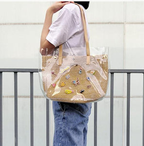 Embroidery Brooch pin bag