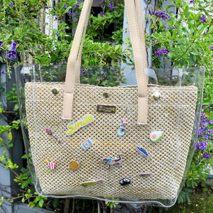 stephy straw tote bag