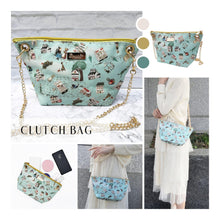 Load image into Gallery viewer, StephyDesignHK [Small Town Style] Adjustable Length Chain Canvas Dumpling Bag
