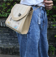 Load image into Gallery viewer, stephy shoulder straw bag
