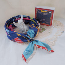 Load image into Gallery viewer, StephyDesignHK [Customized Gift]~Congrats on your Baptism ~ Baptism Congratulatory Gift~Silk Scarf and Silk Scarf Buckle Gift Box Set
