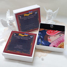 將圖片載入圖庫檢視器 StephyDesignHK [客製化禮物]~Congrats on your Baptism ~ 洗禮祝賀禮物~絲巾及絲巾扣禮盒套裝
