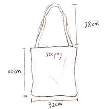 Load image into Gallery viewer, StephyDesignHK Canvas tote Bag with zipper/ Beach Tote bag/ Strong Tote Bag / Shopping bag
