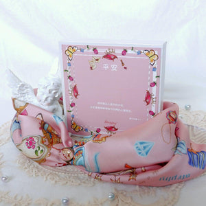 StephyDesignHK ~Faith in Jesus Peace~Scarf and Scarf Ring Gift Box Set / Pink Scarf gift set