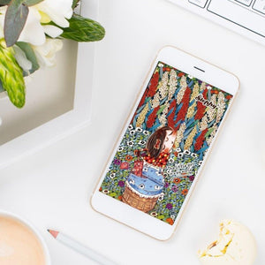 "Cute STEPHY - Flowers " Free iPhone wallpaper download
