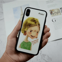 Load image into Gallery viewer, StephyDesignHK &quot;First banquet&#39; Tempered Glass Phone Case for iPhone X/XsMax/XS/XR
