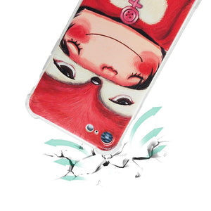 StephyDesignHK-紅狸帶掛繩斜背四角氣囊防撞手機殼 iPhone 15/14/13/12全系列【客製化】